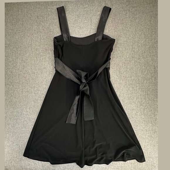 Taboo Mini Dress Evening Party Formal Wear Sleeveless Black Rose Large Junior - Picture 9 of 11